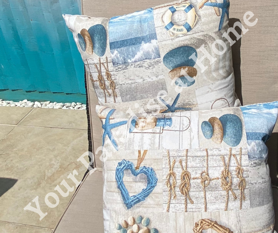 Nautical Beach Outdoor Cushion Cover