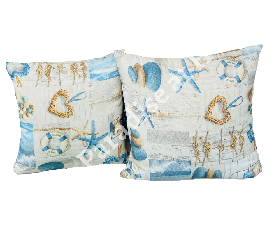 Nautical Beach Outdoor Cushion Cover