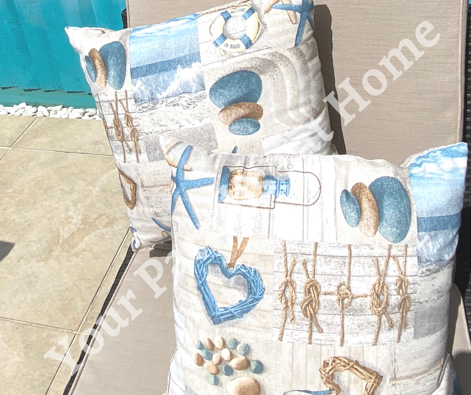 Nautical Beach Outdoor Cushion Cover