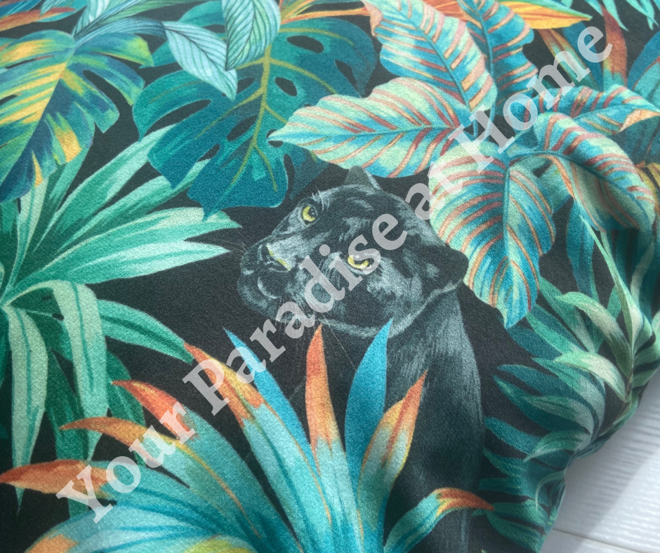 Panther Velvet Cushion Cover