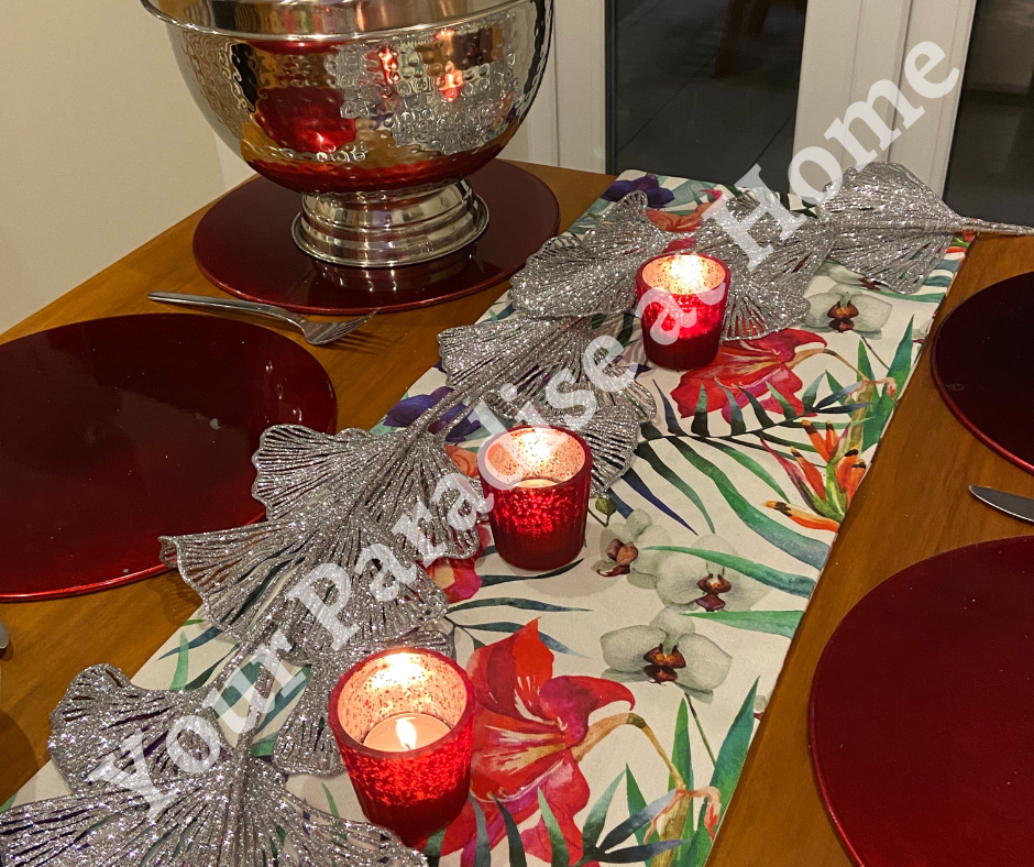 Exotic Flowers Table Runner