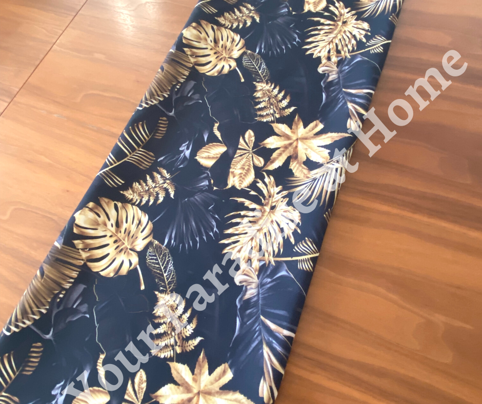 Gold Palm Leaves Table Runner