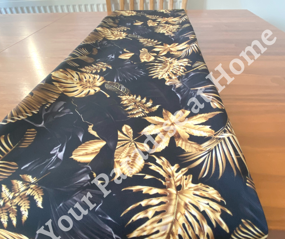 Gold Palm Leaves Table Runner