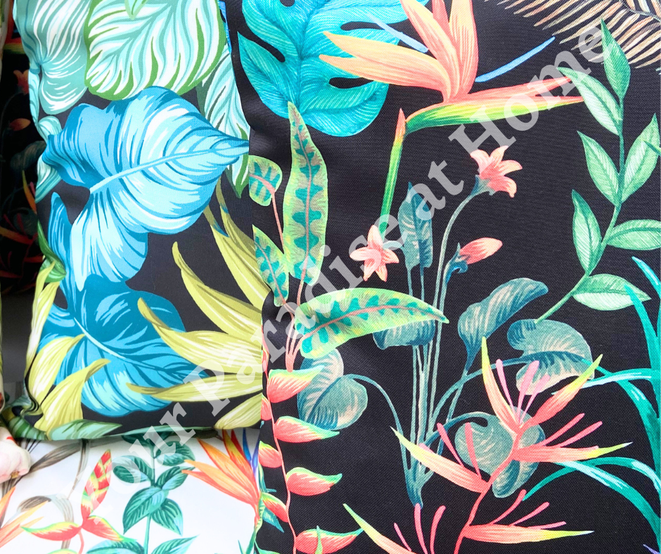 Tropical Leaves Outdoor Cushion