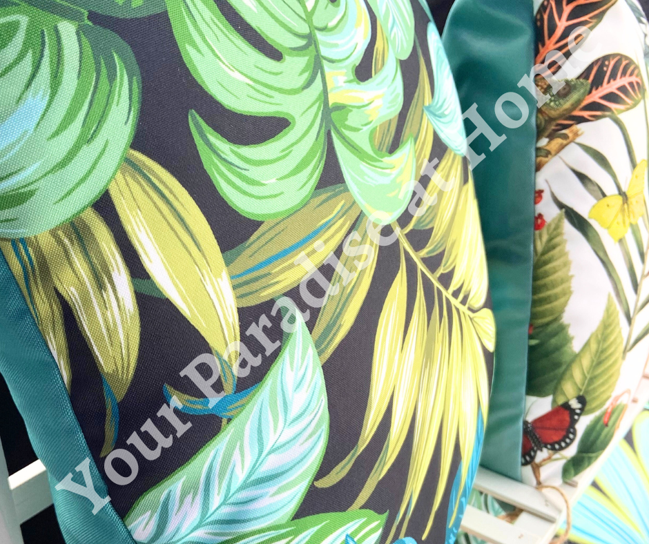 Tropical Leaves Outdoor Cushion Cover