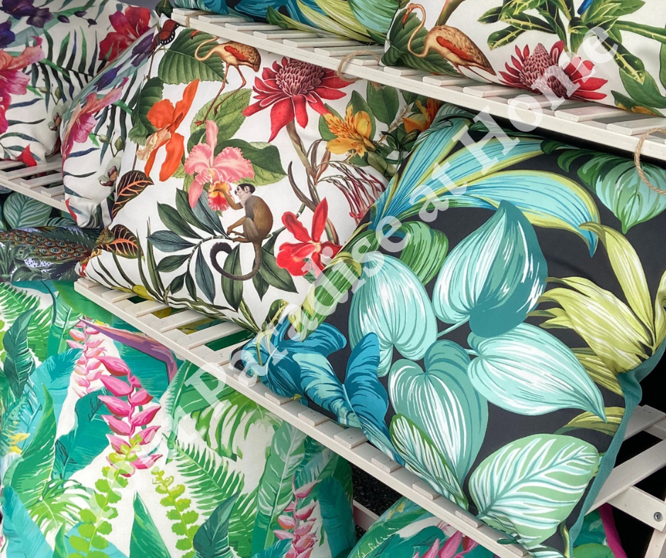 Tropical Leaves Outdoor Cushion