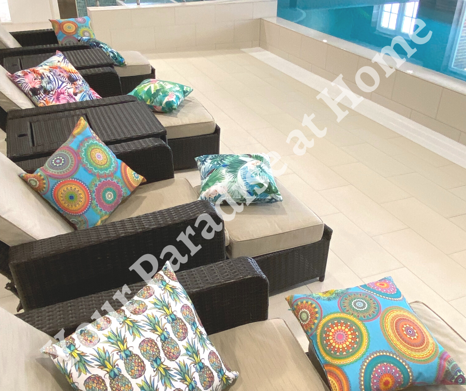 Turquoise Mandalas Outdoor Cushion Cover