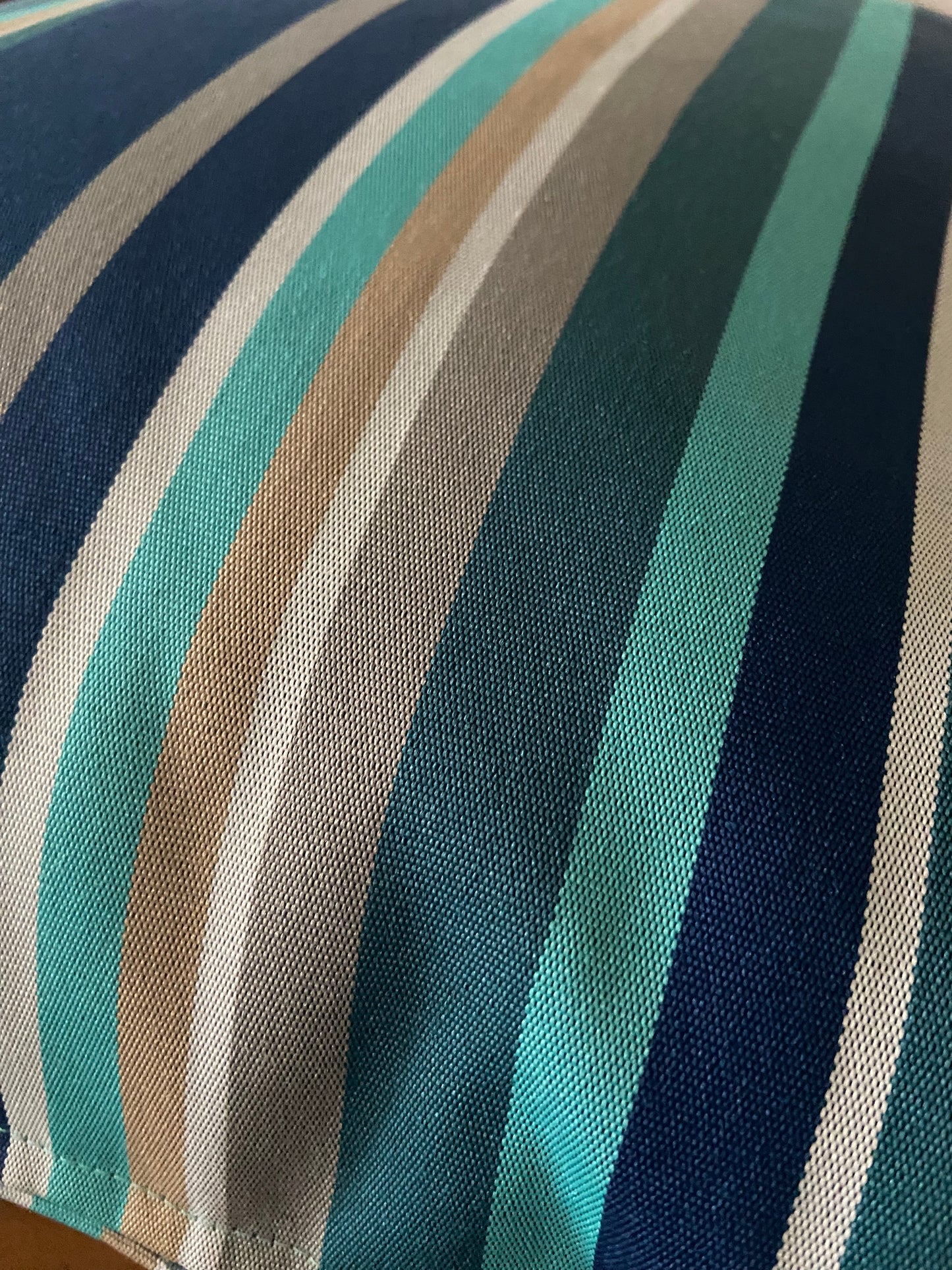 Beach Blue Stripes Cushion Cover