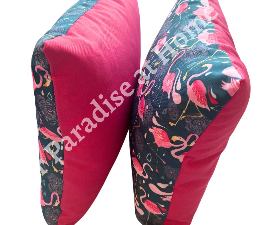 Pink Flamingos Outdoor Cushion Cover
