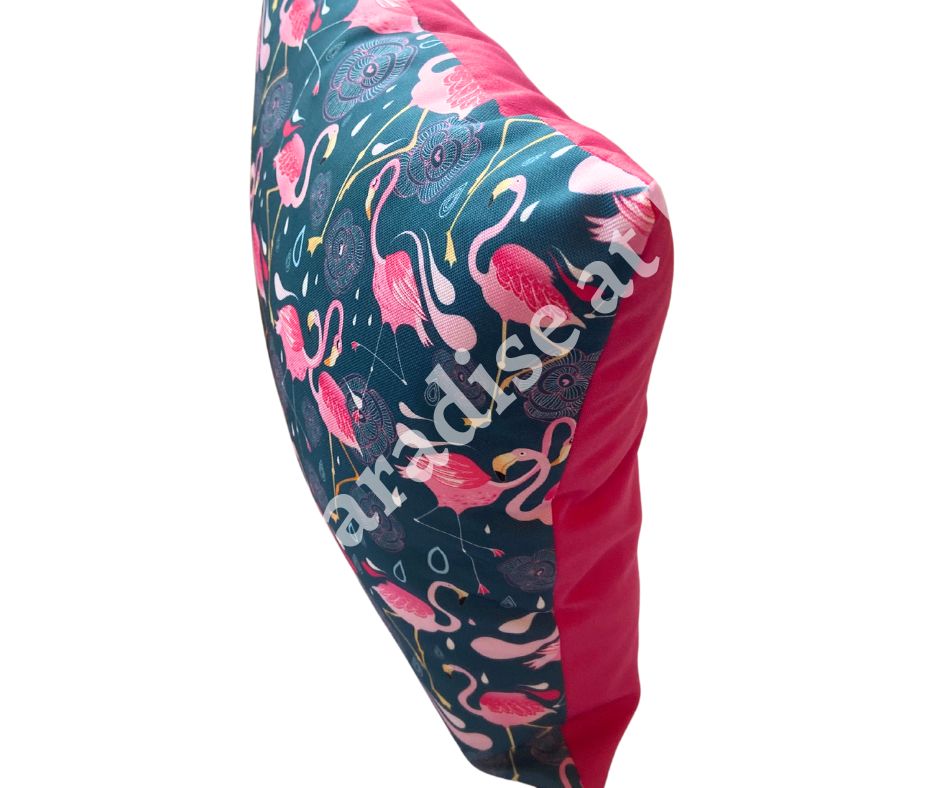 Pink Flamingos Outdoor Cushion Cover