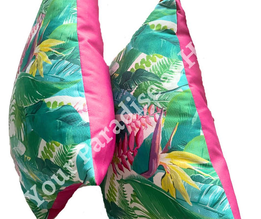 Turquoise Jungle Outdoor Cushion Cover
