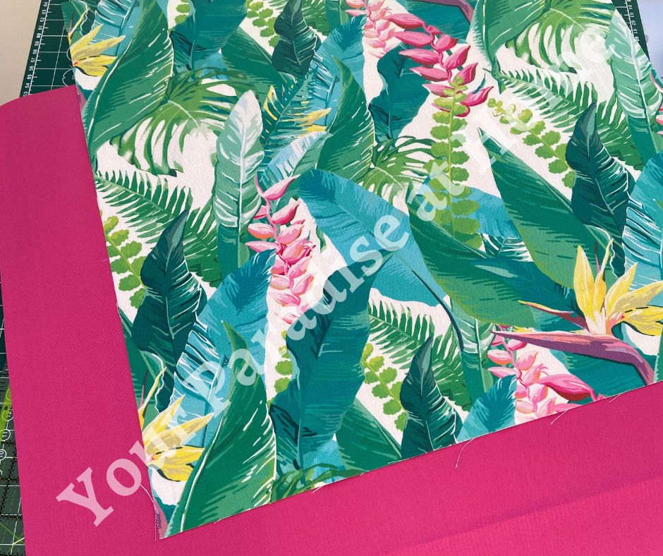 Turquoise Jungle Outdoor Cushion Cover
