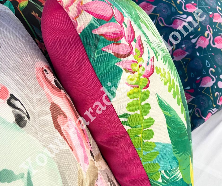 Turquoise Jungle Outdoor Cushion Cover
